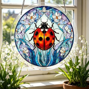 83Pcs Acrylic Suncatcher <b>Puzzle</b> Window Hanging, DIY Acrylic Sun Catcher Ornament Garden Home Wall Decor Gift for Mom Women - Product Image 3