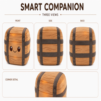Jouet interactif en bois AI, caisse intelligente parlante, éducatif, 100% polyester, compagnon pour enfants, cadeau