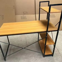 Bureau en acier et bois pour professeur, table d'ordinateur pour salle de classe, bureau d'enseignant