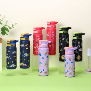 New 316 Stainless Steel Vacuum Thermos Cup Large Capacity 600ml 800ml Gradient Color Portable Handle <strong>Drinking</strong> Water <strong>Bottle</strong> - Product Image 2