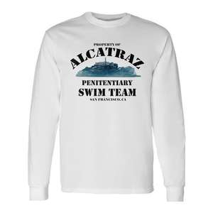 Camiseta de manga larga Property Of Alcatraz Retro Swim Team San Francisco Ca - Product Image 1
