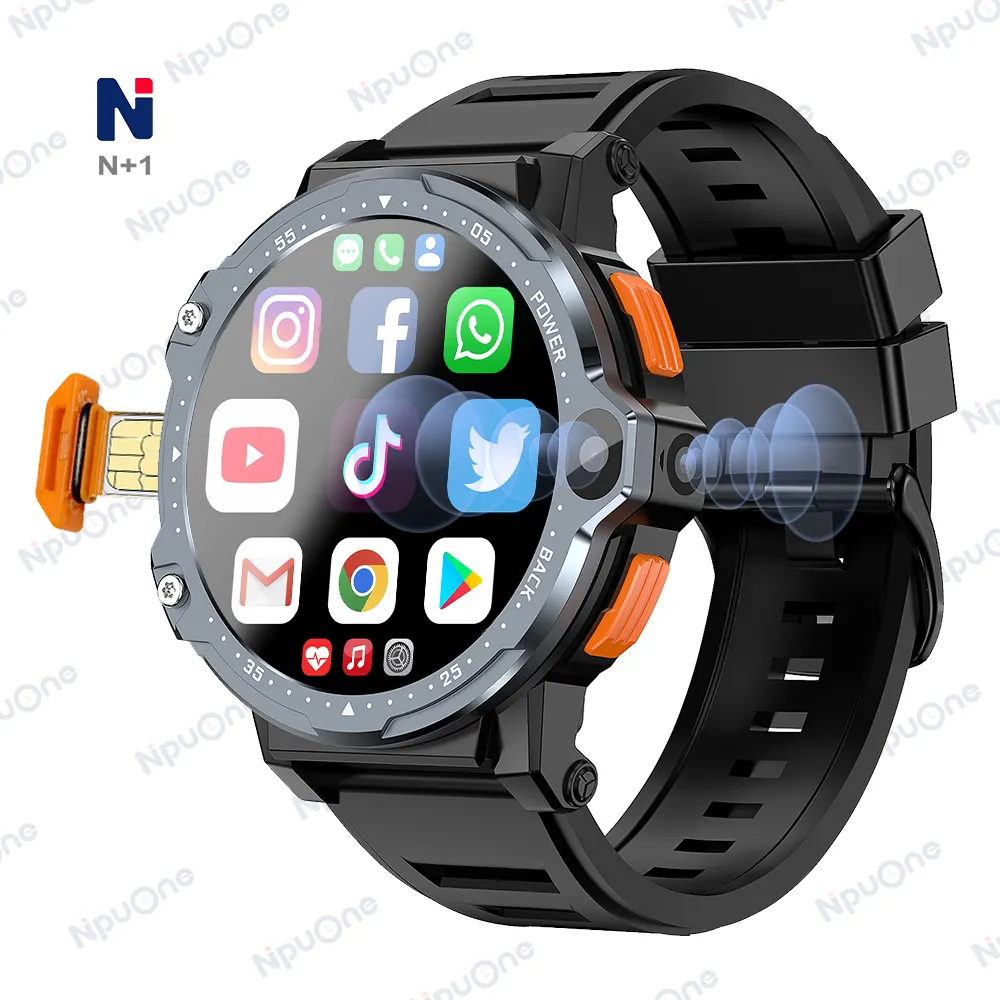 2023 שיחת טלפון מצלמה 4g lte smartwatch יצרן גברים gps אנדרואיד sim כרטיס 4g חכם שעון