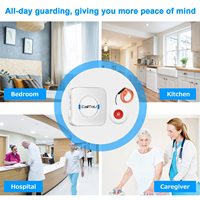 Système d'appel sans fil Daytech, téléavertisseurs pour personnes âgées, alarme personnelle, SOS patient, étanche, 433 MHz, bouton d'appel 150 m, téléavertisseur pour soignant