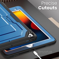 Bumper TPE Tablet Case pour iPad 7th 8th 9th 10.2 Cover Built in Folding Kickstand