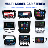 Radio con Pantalla Táctil para Auto, Sistema Multimedia con Reproductor de DVD, Navegación GPS y Marco para Unidad Principal Android, para Autos Honda