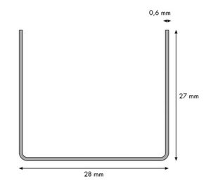 Machine de formage de rouleaux de cloisons sèches en acier galvanisé 0-120 <span class=keywords><strong>m</strong></span>ètres/minute UD 27 mm U Channel Light Keel avec empileur automatique - Product Image 6