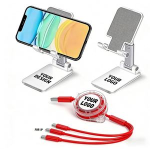 Soporte Universal Portátil para Móvil, Regalo Promocional para Empresas, Soporte Plegable para Escritorio con Logotipo Personalizado para Transmisiones en Vivo - Product Image 1