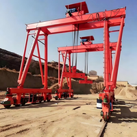 Portique de levage professionnel pour poutres en caoutchouc, pneus et poutres préfabriquées, capacité 50T, pour entrepôt ferroviaire et poutres en T préfabriquées