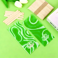 Sachet thermorétractable personnalisé en PP CPE biodégradable imprimé en héliogravure, à trois soudures latérales, pour emballage de bâtonnets glacés, qualité alimentaire, anti-fuite et anti-humidité