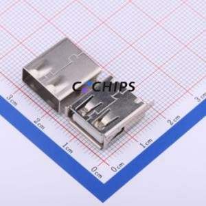 916-751A1019W10201 USB Connector Connector ( Connector Type: Type-A )( Protocol Standard: USB 2.0 )( Gender: Female ) - Product Image 1