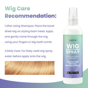 Kit de perruques pour le soin des perruques Shampooing et revitalisant pour perruques synthétiques sans sulfate - Product Image 4