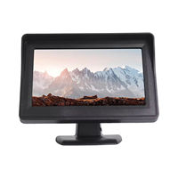 Kit Complet Moniteur Caméra de Recul Sans Fil 4,3 Pouces Alimentation 12V Vision Nocturne Étanche 1 An pour Voiture Berline/Hatchback