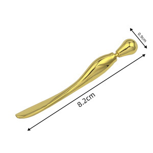 Spatules de massage pour crème contour des yeux en alliage de zinc, cuillères cosmétiques pour le visage, spatules de maquillage pour le soin des yeux - Product Image 2