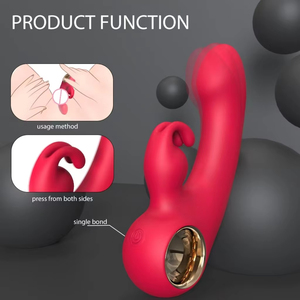 Vibratore a Coniglio 2-in-1 S-hande con Massaggio del Punto G e Clitorideo, Doppia Vibrazione Stimolante, Giocattolo Sessuale Femminile - Product Image 2