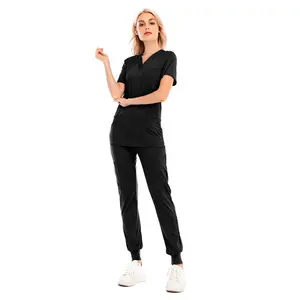 Tıbbi giyim üniforma kadın ve erkek scclothing Set tıbbi schospital üst ve pantolon hastane giyim