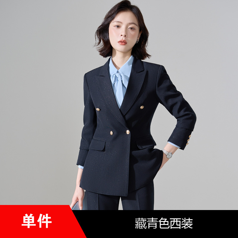 Navy blue suit