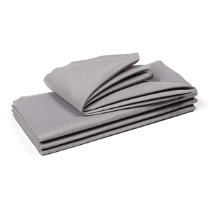 Serviettes en lin brodées à la main Tissu en coton blanc Style lavable et à carreaux pour des paysages de table distinctifs dans les fêtes et les événements - Product Image 3