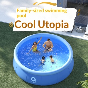 Piscine Quanqi en PVC à remplissage rapide, avec filet renforcé, durable, résistante à la pression, adaptée à un usage domestique, intérieur/extérieur, grande taille - Product Image 5