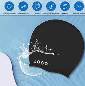 Bonnet de bain en silicone personnalisé pour dreadlocks, extensions de cheveux longs, couverture d'<span class=keywords><strong>oreille</strong></span>, bain de <span class=keywords><strong>piscine</strong></span>, douche, bonnet de bain extra large - Product Image 6