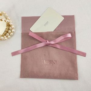 Custom Printed Luxury Drawstring Velvet Pouch Bag for Rings Bracelets Earrings & Jewelry-<b>Recyclable</b> Custom Colors - Product Image 4