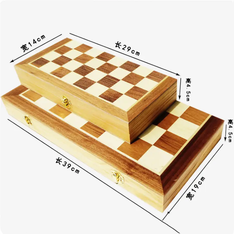 32 adet satranç seti ahşap staunton satranç seti katlanabilir satranç satranç adet depolama yuvası ve kutuları dama