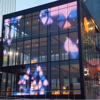 Pantalla LED Transparente GOB para Centros Comerciales, Valla de Vidrio, Panel de Visualización Publicitaria Comercial de Larga Duración