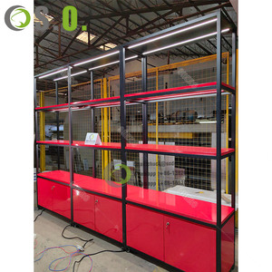 Tabaco Somke Shop Design Furniture Custom Smoke Shop Display Showcase Humidor Cigar Cabinet Display para la venta - Product Image 3