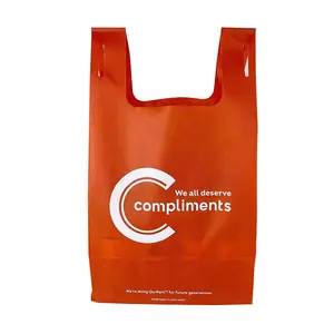 Wholesale Nice Quality Special Price Non Woven Tnt Market Bags Store Supermarket Custom Size Grocery Shopping Bag With Bottom