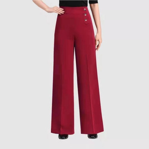 Nuevos pantalones de baile de talle alto para mujer, pantalones de pierna ancha de baile social, pantalones de baile adelgazantes y versátiles, Pantalones de mujer - Product Image 3