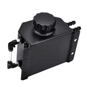 Coolant Overflow Tank Bottle Recovery Reservoir Aluminum JDM <strong>Container</strong> Universal 1L <strong>Water</strong> Radiator - Product Image 5