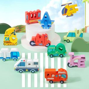 Bloques de Materiales Seguros para Niños, Animales Adorables, Forma de Dinosaurio, Letras, Juego de Rompecabezas de Reconocimiento de Letras Montessori - Product Image 5