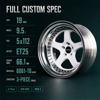 Jantes forgées OEM 3 pièces 5 branches épaisses argentées 20x10J 5x120 6061 sur mesure à déport profond pour Infiniti – Livraison directe usine – Vente chaude