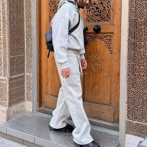 ชุดวอร์มผ้าฝ้ายคอตตอนทรงแบ็กกี้สำหรับผู้ชายกางเกงวอร์มทรงหลวมขาตรงไซส์ใหญ่พิเศษ - Product Image 2