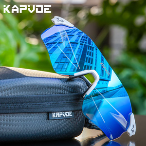 Lunettes de soleil polarisées KAPVOE pour le cyclisme, monture intégrale, protection anti-UV, lunettes de sport d'extérieur - Product Image 1