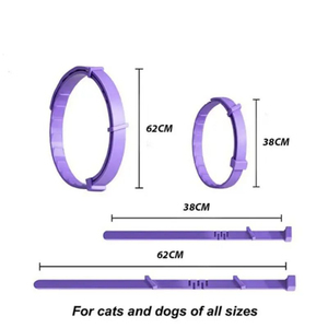2024 Pet Dog Calming Collar Necklace Anxiety Stress Reduction Pacify Soothing Adjustable Waterproof Cats Dogs Supplies 62/38CM - Product Image 6