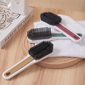 Brosse à chaussures avec poils en nylon, manche en plastique, pour nettoyer les chaussures et les vêtements, outil multifonctionnel - Product Image 5