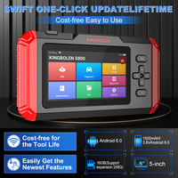 Herramienta de Diagnóstico Automotriz Universal Kingbolen S800 de Cuatro Sistemas, Escáner OBD2 para Todos los Autos, Actualización de Software Gratuita de por Vida