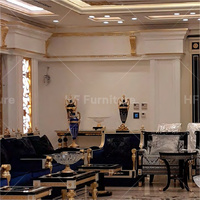 Ensembles de table basse de style Majlis saoudien Ensemble de canapé de conférence royale meubles dans la salle de réunion