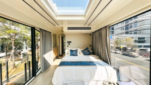 <span class=keywords><strong>Maison</strong></span> capsule préfabriquée esthétique Fashion Zcamp P7, courbée, double vitrage isolant, mini-<span class=keywords><strong>maison</strong></span> pour vue sur la montagne et attraction photographique - Product Image 3