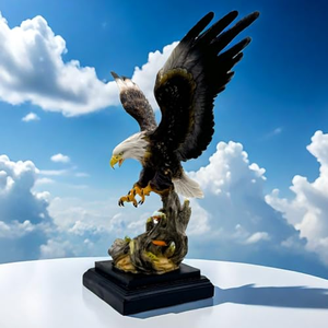 Escultura de Resina 3D de Águila Calva de Tamaño Real, Estatua Realista de Águila Americana, Decoración para Oficina, Vestíbulo de Hotel - Product Image 5