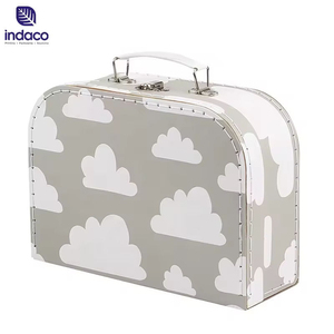 Boîte cadeau en carton blanc pur 2026, boîte à bagages simplifiée en papier avec poignée, vente en gros - Product Image 6