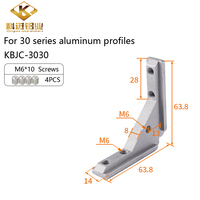 Connecteur de profilé en aluminium, support de panneau, quincaillerie de montage, triangle pour profilé en aluminium à fente en T ou en V 2020/3030/4040