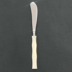 Designer italiano 304 <span class=keywords><strong>Set</strong></span> di posate in acciaio inossidabile retrò con manico in acrilico perlato giada di lusso accessibile per Western - Product Image 5