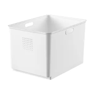 Excellent PP Desktop with handle for home white private label small plastic underbed storage box with lids
