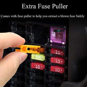 Nuevos accesorios para automóviles, Kit de hoja de fusible para coche, 10 piezas, fusible automático para hoja de camión, luz de xenón, inserto de <span class=keywords><strong>seguro</strong></span>, hoja automática para camión - Product Image 3
