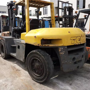 Used Second Hand Original 4 Wheel 10ton TCM Forklift of Japan in Good Condition High Quality Construction Lifting Machine - Product Image 1