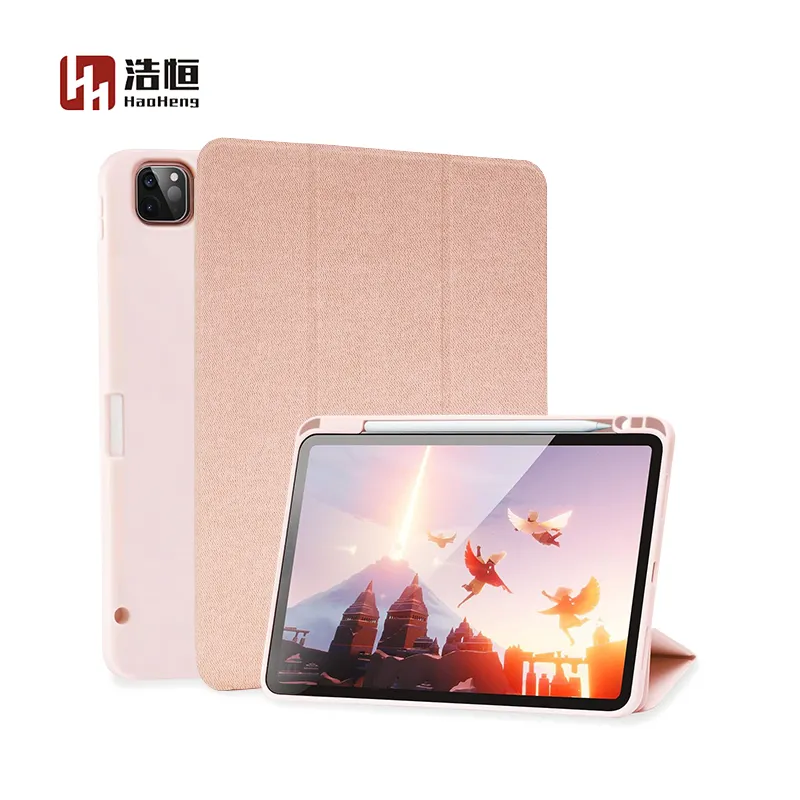 Custom Keyboard Case Shockproof TPU/PU Tablet Cover with Stand and Magnetic Feature for iPad 11