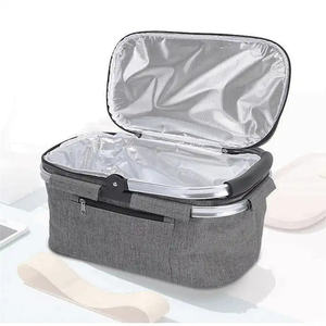 Sacs de courses de voyage et de camping portables avec logo personnalisé, sacs isothermes pliables étanches, sacs à déjeuner, panier de pique-nique tendance - Product Image 3