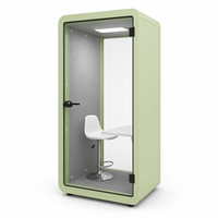Cabine téléphonique de bureau multifonctionnelle insonorisée professionnelle en acier moderne, mobile et à faible bruit, avec dimensions personnalisables