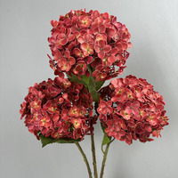 Hydrangées artificielles de haute qualité, 216 pétales, 19 cm, imprimées en 3D, toucher réel, pour mariage, décoration intérieure, fête